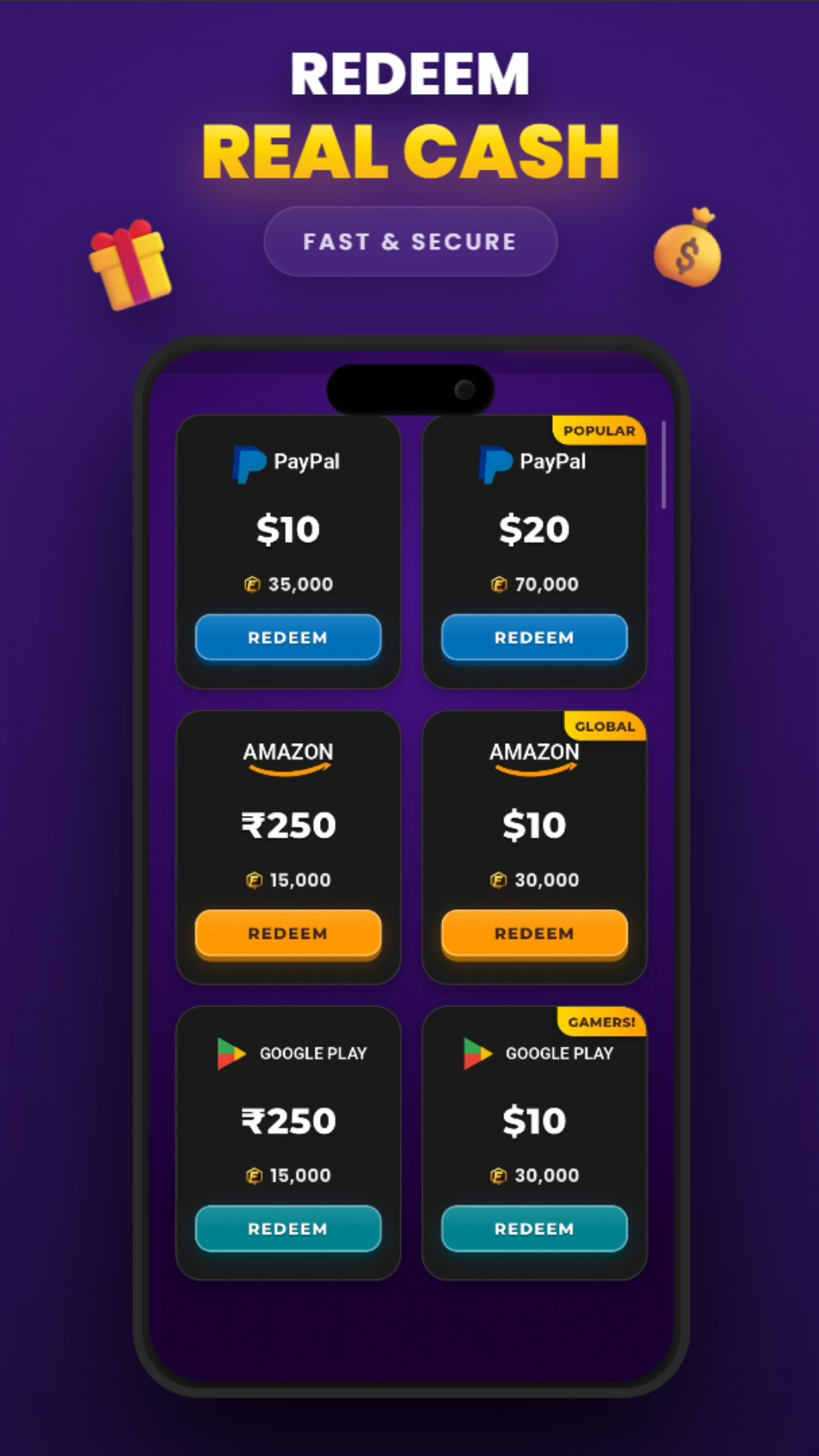 Earnzo Rewards Catalog