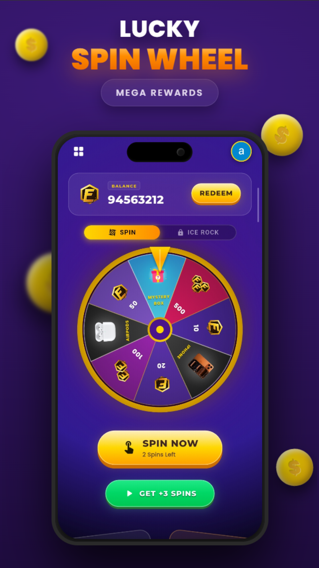 Spin Wheel & Mystery Chest